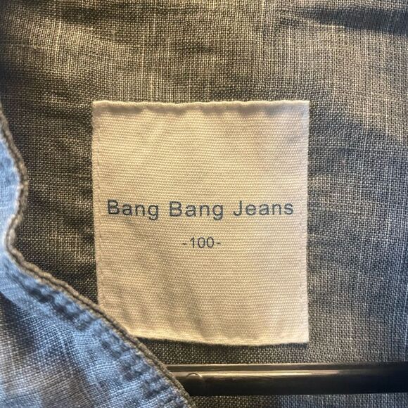 Bang bang jeans gray jacket rare Size 100 Medium Mens Lightweight - Picture 2 of 16
